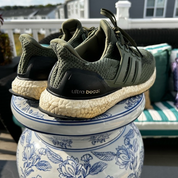 🔥🔥🔥 Adidas Ultra Boost 2.0 Olive BB6055 Mens SZ 10.5 - Picture 5 of 9